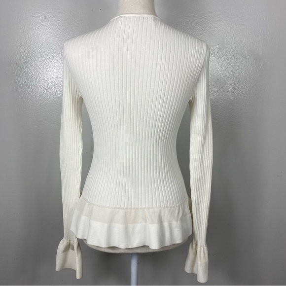 Diane Von Furstenberg peplum sweater Sz P - Picture 6 of 9